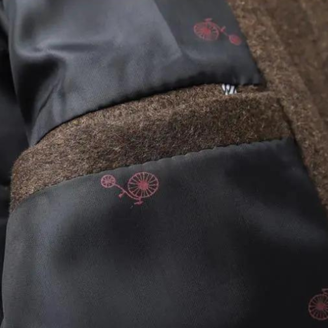 Hampus | Men's Wool Coat with Stand-Up Collar