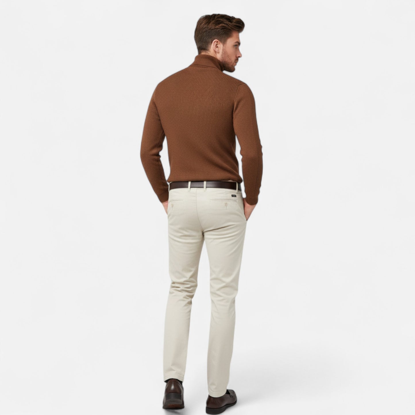 Roselains | Men’s Cotton Turtleneck Sweater