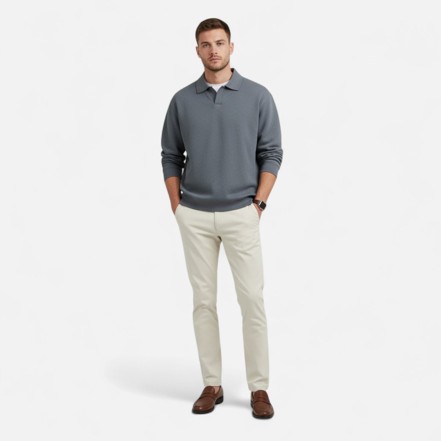 Roselains | Men’s Heritage Long Sleeve Polo