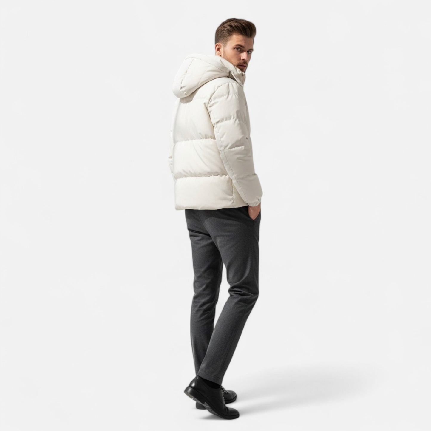 Roselains | Men’s Casual Hooded Parka