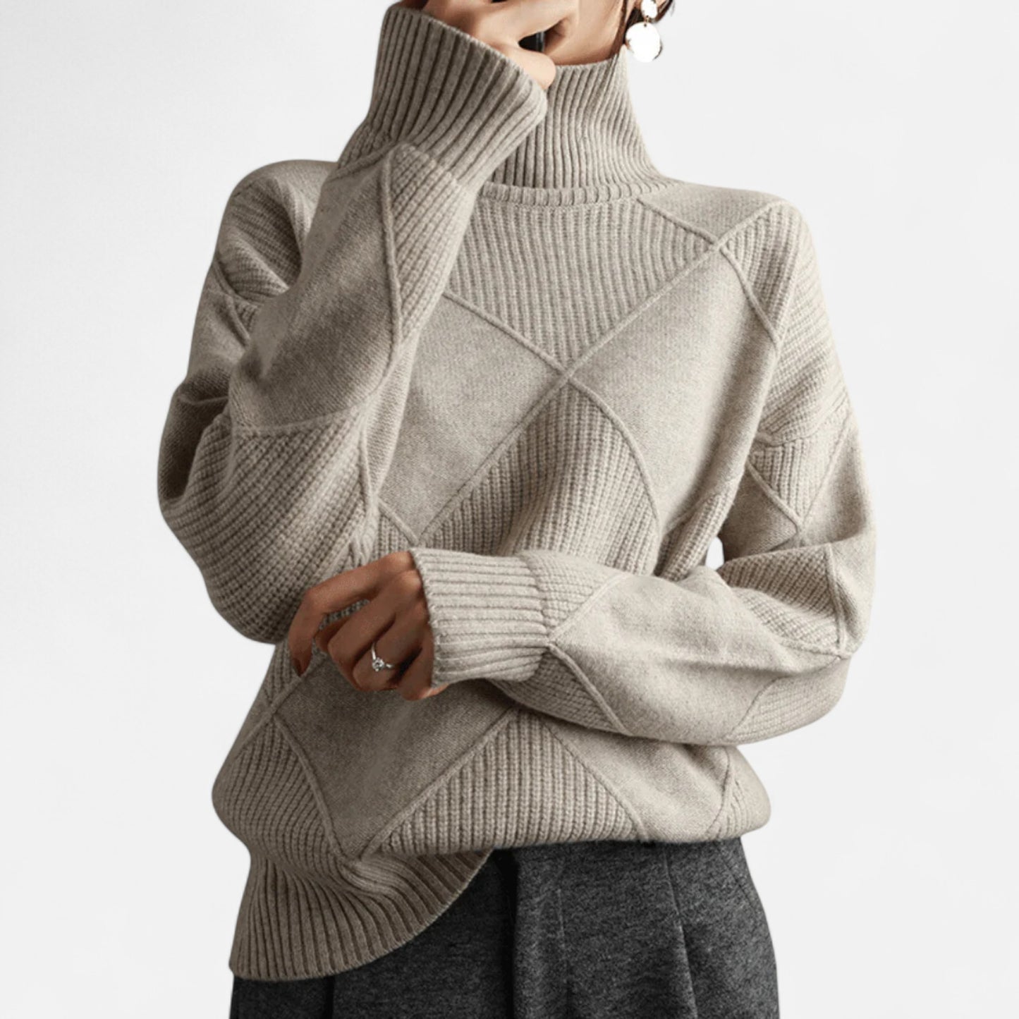 Roselains | Women’s Premium Turtleneck Sweater