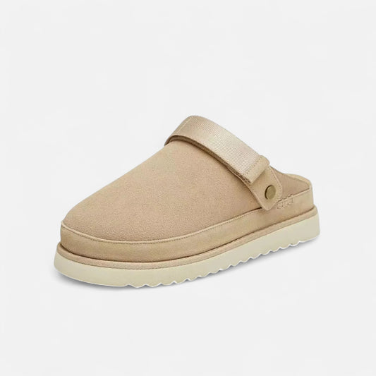 Roselains | Women’s Leather Back-Strap Slippers