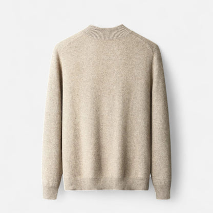 Roselains | Men’s Mock Collar Wool Sweater
