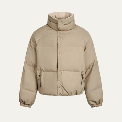 The Bressanone Men’s Winter Warm Puffer Jacket with Stand Collar