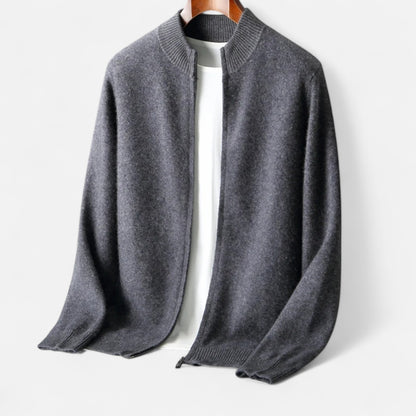 Roselains | Men’s Mock Collar Wool Sweater