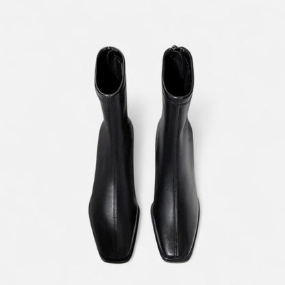 Roselains | Women’s Vintage Square-Toe Ankle Boots