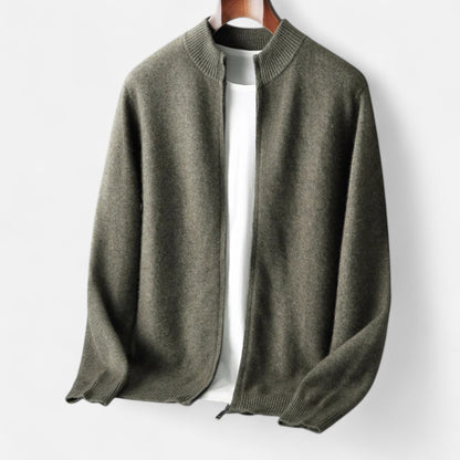 Roselains | Men’s Mock Collar Wool Sweater