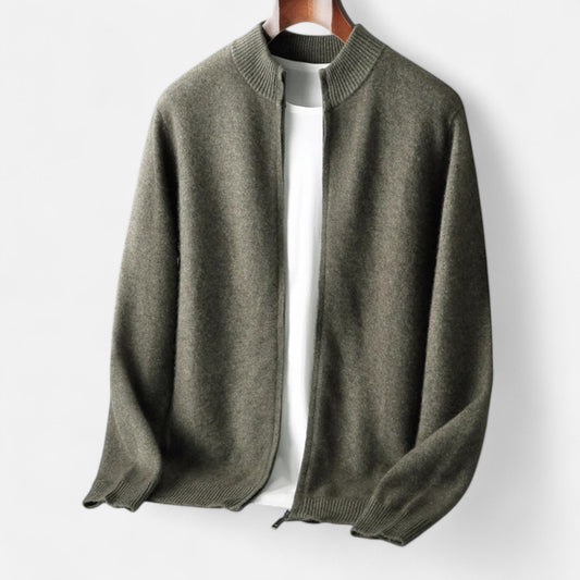 Roselains | Men’s Mock Collar Wool Sweater