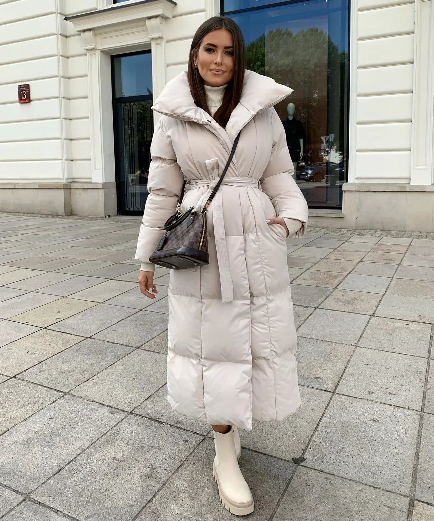 Elegant Long Winter Coat for Women