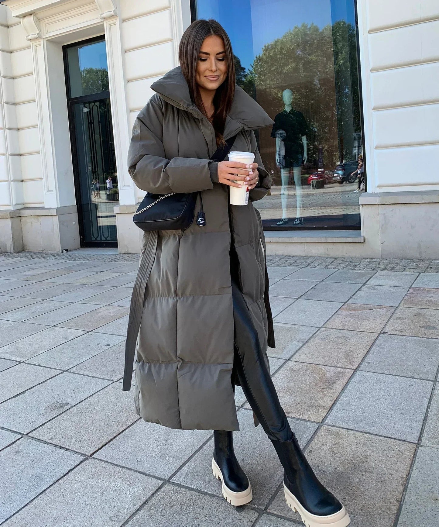 Elegant Long Winter Coat for Women