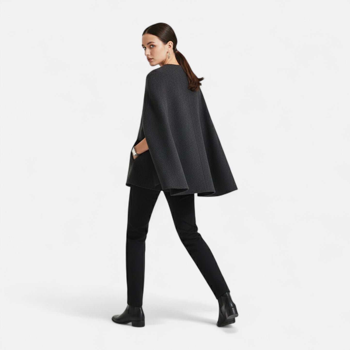 Roselains | Women’s Quilted Scarf-Collar Jacket