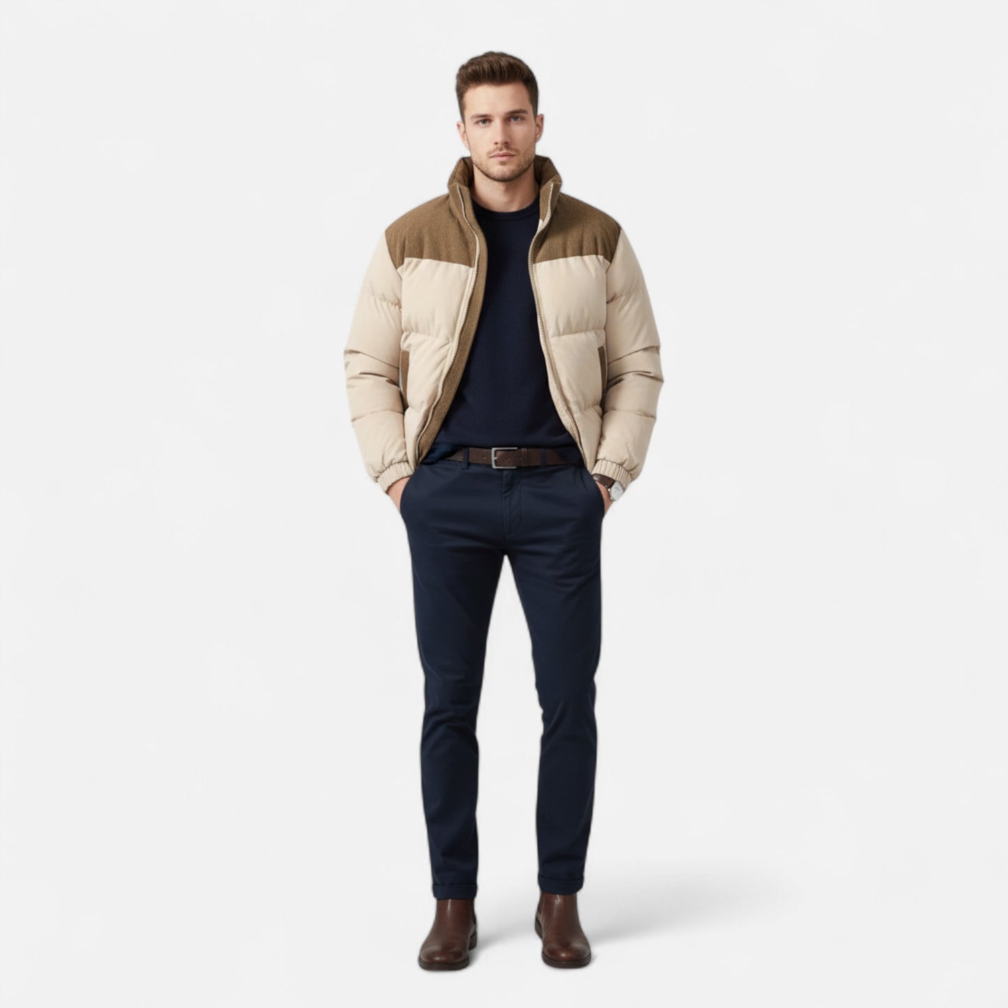 Roselains | Men’s Quilted Puffer Jacket