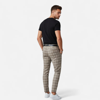 Roselains | Men’s Checkered Chino Trousers