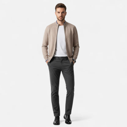 Roselains | Men’s Merino Wool Mock Neck Sweater