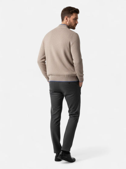 Roselains | Men’s Merino Wool Mock Neck Sweater