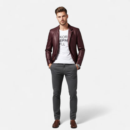 Roselains | Men’s Heritage Leather Jacket