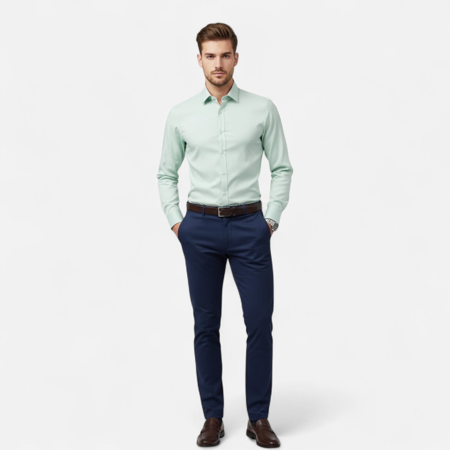 Roselains | Men’s Classic Button-Up Shirt