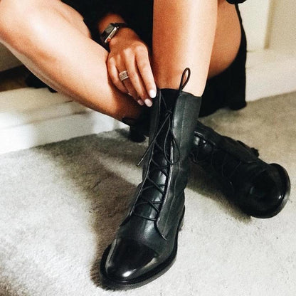 Sophia | Women’s Lace-Up Leather Ankle Boots