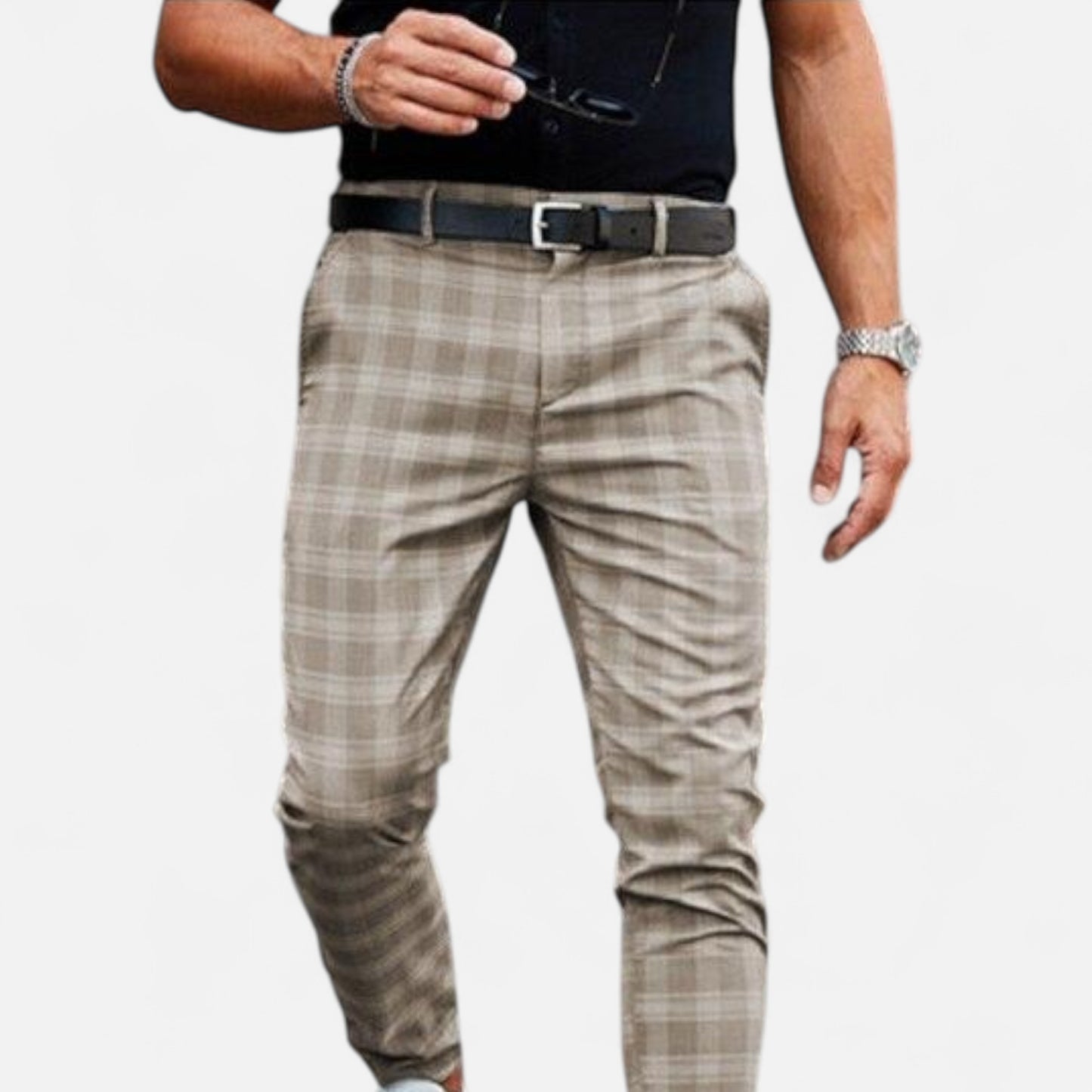 Roselains | Men’s Checkered Chino Trousers