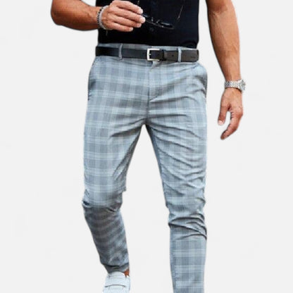 Roselains | Men’s Checkered Chino Trousers