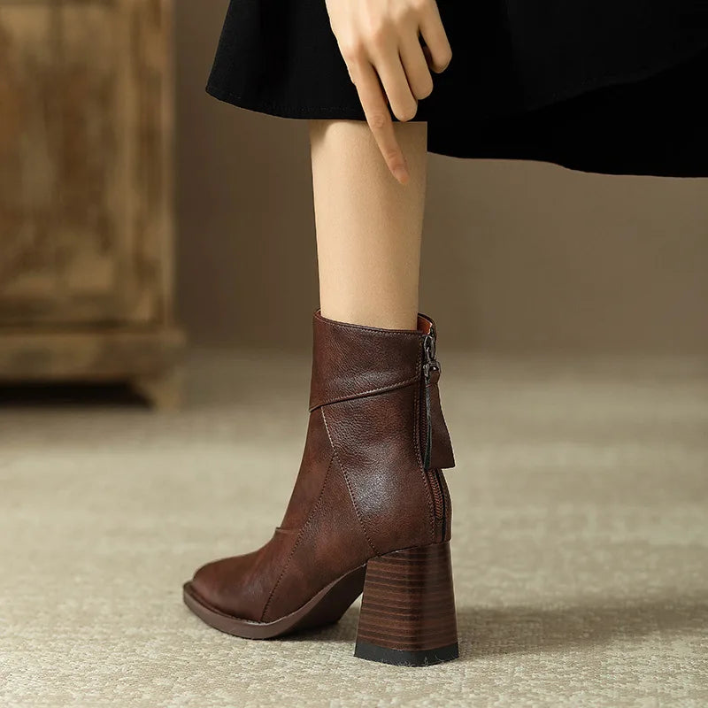 Bella Block Heel Boots