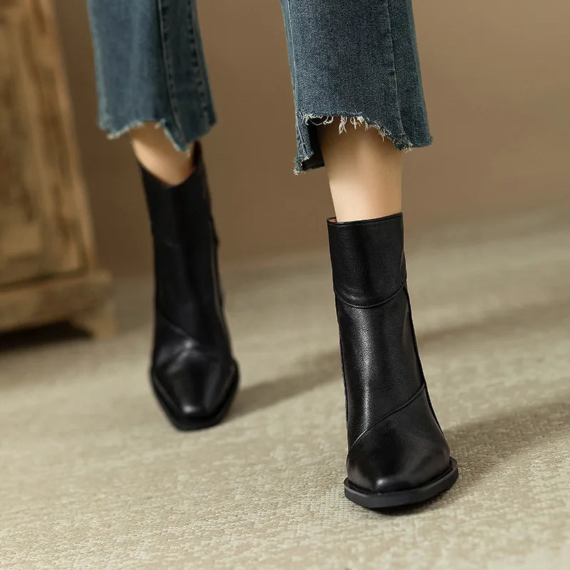 Bella Block Heel Boots