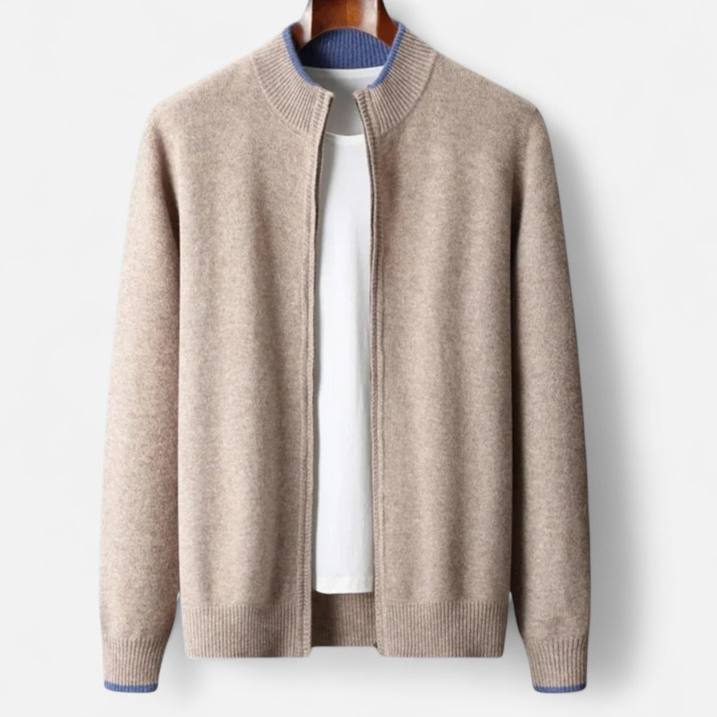 Roselains | Men’s Merino Wool Mock Neck Sweater