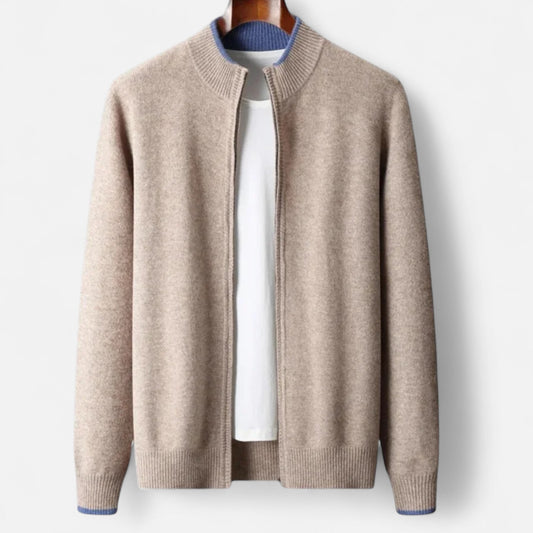 Roselains | Men’s Merino Wool Mock Neck Sweater