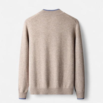 Roselains | Men’s Merino Wool Mock Neck Sweater