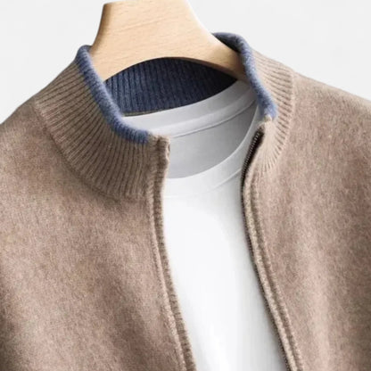 Roselains | Men’s Merino Wool Mock Neck Sweater