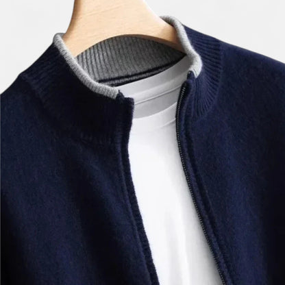 Roselains | Men’s Merino Wool Mock Neck Sweater