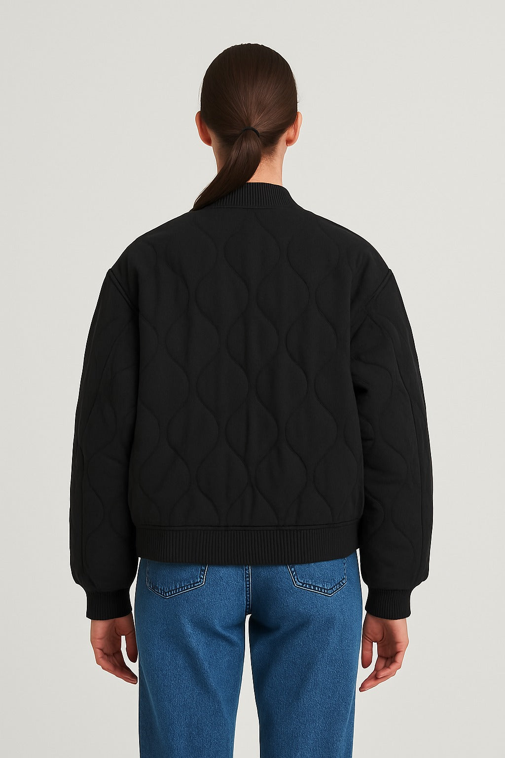 Oversized Women's Bomber Jacket – Transition Jacket with Zipper