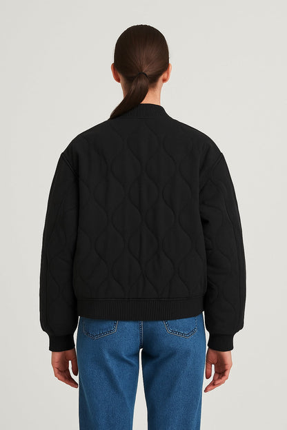 Oversized Women's Bomber Jacket – Transition Jacket with Zipper