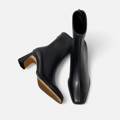 Roselains | Women’s Vintage Square-Toe Ankle Boots