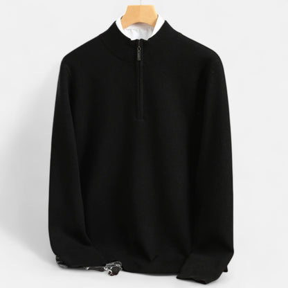 Roselains | Men’s Merino Wool Half-Zip Sweater