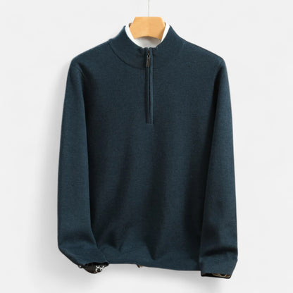 Roselains | Men’s Merino Wool Half-Zip Sweater