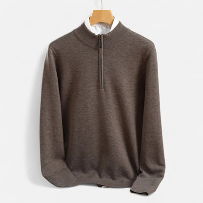 Roselains | Men’s Merino Wool Half-Zip Sweater