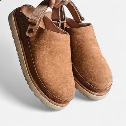 Roselains | Women’s Leather Back-Strap Slippers