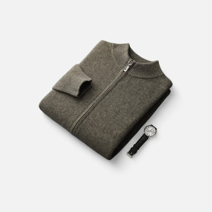 Roselains | Men’s Mock Collar Wool Sweater